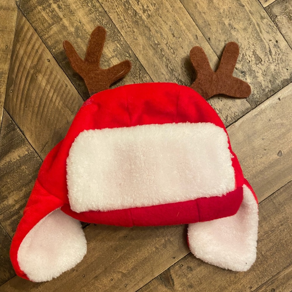 Baby winter fur reindeer ear hat
